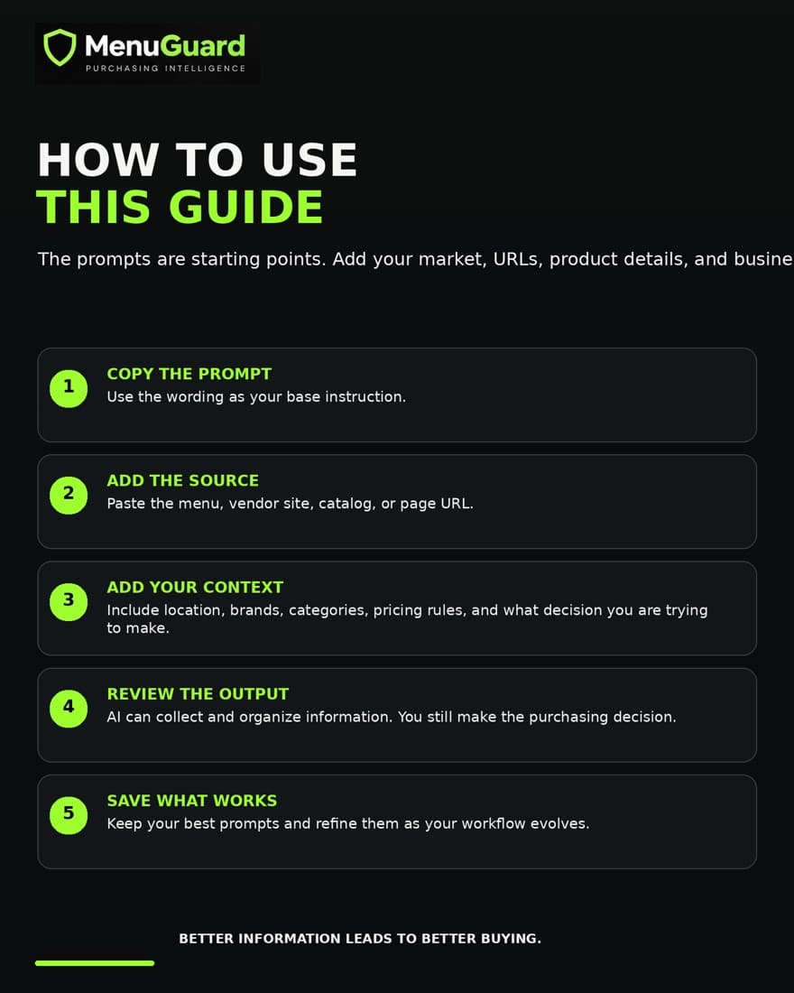 Buyer Guide page 2: How to use this guide