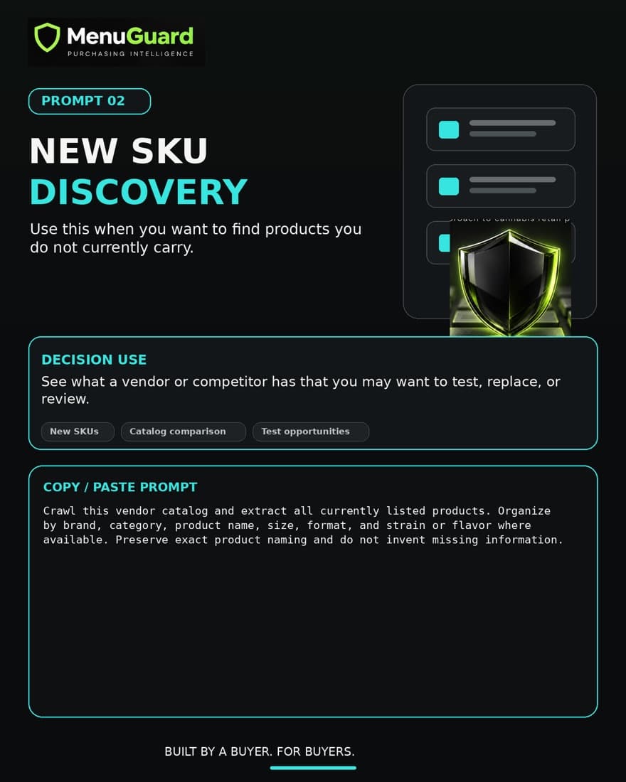 Buyer Guide page 4: New SKU Discovery